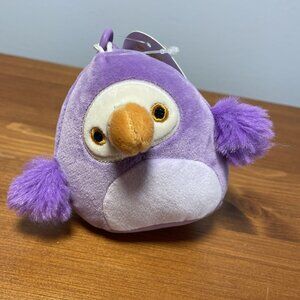 Squishmallows Neha Purple Dodo Bird Clip Plush